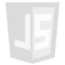 JavaScript logo in white color
